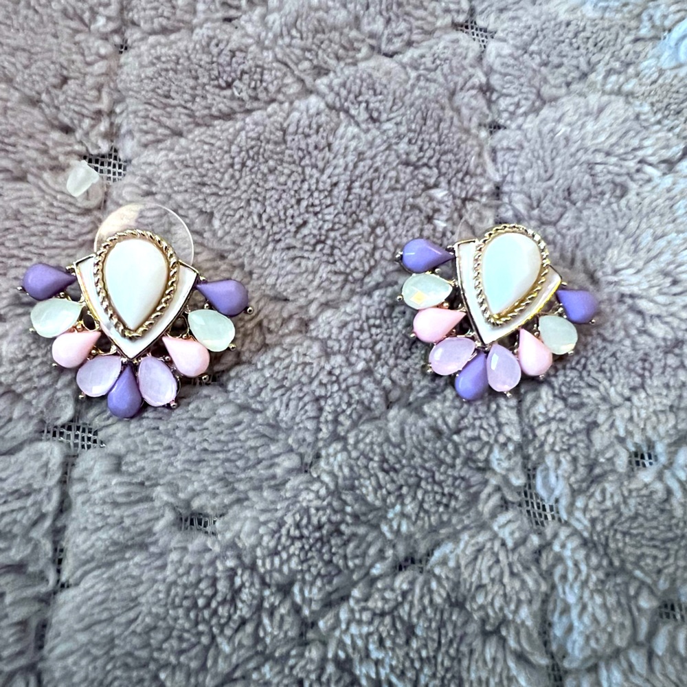 Colorful vintage inspired earrings
